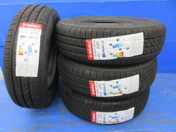 【15日限定!抽選で最大100％Pバック!】175/70R14 88T 新品WANLI SP118 送料無料 アレックス カローラアクシオ シエンタ ヤリス フィット インプレッサなど 4本セット 茨城高萩