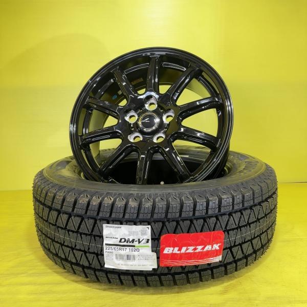 新型 アルファード 225/65R17 ブリヂストン ブリザック DM-V3 2023年製 BEST AZ-sports RC10 17インチ 6.5J +40 5H PCD120 4本 冬セット 棚 ヴェルファイア AAHH40W AAHH45W AGH40W AGH45W 225/65-17