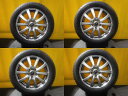 カローラスポーツ カローラツーリング 4本セット 送料無料 中古 スタッドレス ミシュラン X-ICE SNOW 205/55R16 中古 FANG VS5 16インチ アルミホイール