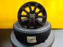 フィット シャトル 4本セット 送料無料 新品 スタッドレス 国産 ブリヂストン ブリザック VRX2 175/65R15 中古 Fang 15インチ 4H 100 ブラック BK アルミ ホイール
