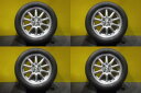アクア ヴィッツ スイフト 4本セット 送料無料 新品 国産 スタッドレス ブリヂストン BLIZZAK VRX2 185/60R15 中古 美品 15インチ シルバー アルミホイール