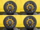 N-BOX タント ムーヴ 4本セット 送料無料 中古 国産 スタッドレス 155/65R14 トーヨータイヤ OBSERVE GIZ2 2022年製 14インチ ガンメタ アルミホイール