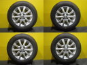 アクア フィット 4本セット 送料無料 中古 国産 スタッドレス グッドイヤー ICENAVI7 アイスナビ7 175/70R14 中古 14インチ シルバー アルミホイール