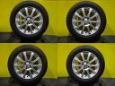 スペイド ポルテ 4本セット 送料無料 中古 国産 スタッドレス ノーストレックN5 175/65R15 中古 15インチ シルバー アルミホイール