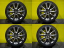 アクセラ アテンザ など 4本セット 送料無料 新品 夏タイヤ 215/45R18 2025年製 中古 MAZDA3 純正 18インチ ガンメタ アルミホイール