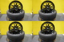 ハリアー RAV4 4本セット 送料無料 中古 サマータイヤ ブリヂストン ALENZA H/L33 225/60R18 新品 WEDS DORFREN GODIO 18インチ アルミホイール