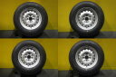 4本セット 送料無料 中古 国産 スタッドレス ダンロップ ウィンターマックス SV01 165R13 6PR 中古 NISSAN ADバン 純正スチールホイール