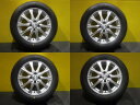 アクア ヴィッツ スイフト 4本セット 送料無料 新品 国産 ブリヂストン BLIZZAK VRX2 185/60R15 中古 15インチ アルミホイール