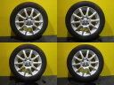 N-BOX タント ムーヴ 4本セット 送料無料 中古 国産 スタッドレス トーヨータイヤ OBSERVE GARIT GIZ 155/65R14 中古 14インチ シルバー アルミホイール