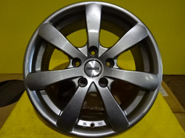 【中古】送料無料 フジコーポレーション EUROLOOK 16インチ 16-7.0 +50 5H 112 57.1 シルバー アルミ ホイール 4本セット