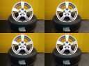 セレナ C28 ヤリスクロス 送料無料 4本セット 新品 国産 冬タイヤ グッドイヤー アイスナビ 7 205/65R16 中古 アルミ 16インチ ホイール グラス