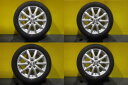シエンタ 170系 4本セット 送料無料 中古 国産 サマータイヤ ダンロップ エナセーブ EC204 185/60R15 中古 15インチ シルバー アルミホイール