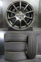 【プリウス カローラツーリング】中古 215/45R17 ピレリ ICEZERO ASIMMETRICO 22年製 & 新品 StaG 7.0-17 5H100 +48 冬組 4本 白河