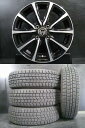 中古 バリ溝 165/65R15 GOODYEAR ICENAVI7 23年製 & 新品 RIZLEY MS 4.5J-15 +45 100 4H 冬組4本 ソリオ デリカD:2 等に 白河