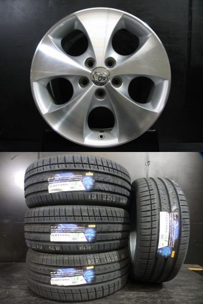 【15日限定!抽選で最大100％Pバック!】新品 夏タイヤ 215/45R17 91W 24年製 ピレリ P7 EVO PERFORMANCE 中古 トヨタ 純正 ホイール 7.0J-17 5H 114.3 +45 セット 流用 白河