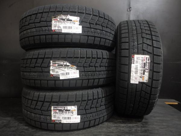 【20日限定!抽選で最大100％Pバック!】新品 IG60 205/55R16 23年製 スタッドレス ヨコハマ ice GAURD 4本 セット 国産 冬 タイヤ 86 BRZ リーフ ヴォクシー カローラ 白河