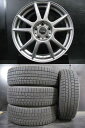 【C-HR エスティマ エルグランド に】国産 中古 215/60R17 DUNLOP WINTERMAXX03 21年製 & 新品 PX 7.0-17 5H114.3 +48 冬組 4本 白河