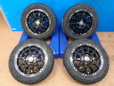 【東大宮】お買い得【新品ゴツゴツタイヤSET】H4 MOTOR 1445+48 4/100 TO オ-プンカントリ-RT 155/65R14 75Q 2022製 4本SET 軽バン アゲトラに