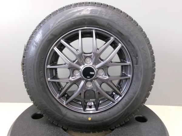 145/80R13 ブリヂストン VRX2 スタッドレス タイヤ 中古 アルミ 13インチ 4H100 N-BOX タント ムーヴ 冬 スノー 軽自動車 岡崎