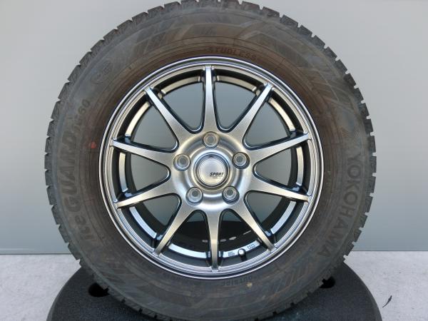 【20日限定!抽選で最大100％Pバック!】195/65R15 2022年製 国産 スタッドレス ホイール 中古 4本 セット ヨコハマ アイスガード IG60 社外 15インチ アルミ ノア ヴォクシー エスクァイア アクセラ ステップワゴン 195/65/15 195/65-15 195-65-15 岡崎