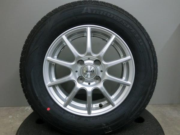 185/70R14 格安 新品 海外製 ARROW SPEED 夏 タイヤ 中古 ホイール 4本 SET マナレイ smart 14インチ コンパクトカー ノート デミオ アクア カローラ 岡崎