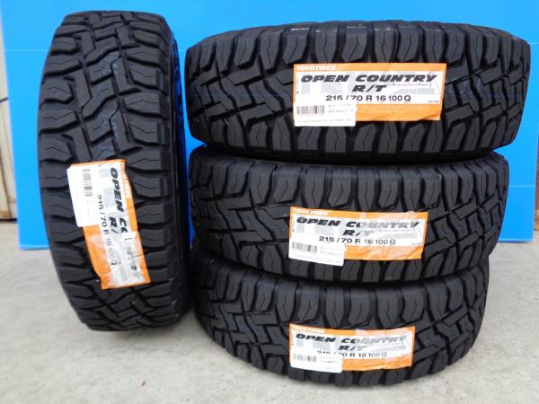 カローラクロス デリカD:5 新品 タイヤ 4本セット TOYO オープンカントリー R/T 215/70R16 100Q OPENCOUNTRY エクリプスクロス アウトランダー オフロード 215/70/16 岡崎