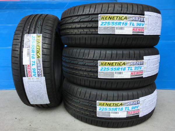 【25日限定!抽選で最大100％Pバック!】新品 夏タイヤ 4本 ミニバン向け ケンダ KENETICA KR201 225/55R18 98V エルグランド フォレスター XV アウトバック デリカ D5 RVR ステージア スカイラインクロスオーバー エクストレイル 岡崎