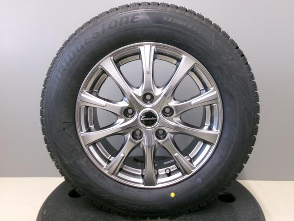 【18日限定!抽選で最大100％Pバック!】195/65R15 スタッドレス ブリヂストン VRX2 中古 社外 アルミ ホイール 15インチ 5H114.3 ノア エスクァイア 冬タイヤ スノー 雪 岡崎