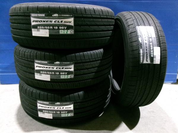 デリカ D5 新品 夏タイヤ トーヨー プロクセス CL1 SUV 225/55R18 エクストレイル レネゲード チェロキー コンパス フォレスター エルグランド XV T31 GT7 GTE SJ5 SJG CW5W CW6W GF7W GK1W GL3W エクリプスクロス 岡崎