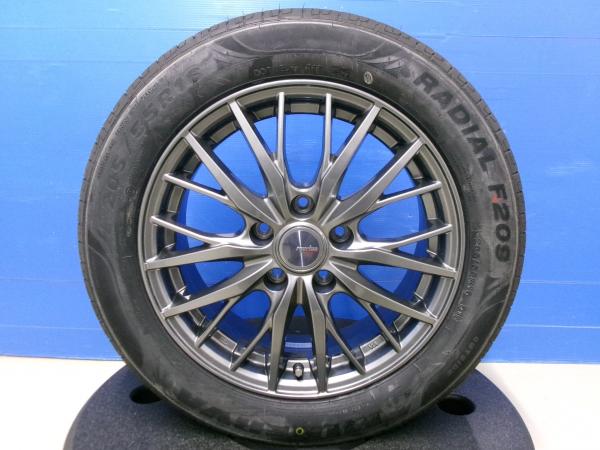 【18日限定!抽選で最大100％Pバック!】205/55R16 夏タイヤ 中古 ウェッズ 15インチ 5H114.3 リーフ オーリス シルビア AZE0 ZE0 ZE1 サマー 輸入 岡崎