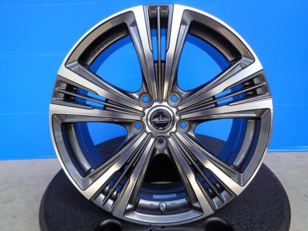 未使用 社外アルミ 4本 !! ドルフレン ギャラス 18インチ 7J ET55 5H-114.3 オデッセイ ヴェゼル レガシィ アテンザ アクセラ CX-3 ビアンテ ヴォクシー ノア アコード CR-V C-HR エスティマ 岡崎