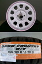 新品 タイヤ オープンカントリー R/T 155/65R14 デイトナ ホイール 14インチ 4H100 トーヨー ホワイトレター デリカミニ ekクロス タント ファンクロス