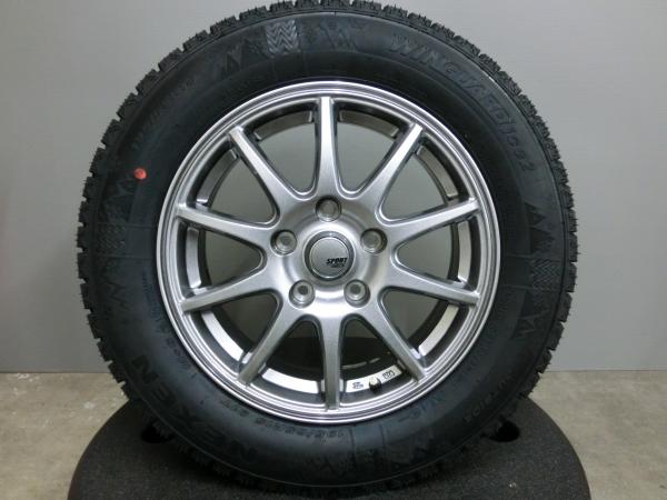 セレナ ステップワゴン 195/65R15 NEXEN 新品 スタッドレス 中古 ホイール 4本セット スポルトアベリア 15インチ 6J +45 PCD114.3 5穴 カローラルミオン アイシス 195/65/15 195/65-15 冬 タイヤ 岡崎