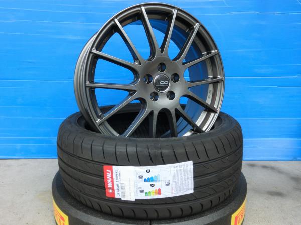 ウィッシュ 18インチ 4本 新品 日本製 アルミ 共豊 CDM1 + 輸入 タイヤ 215/45R18 93W XL エクシーガ インプレッサ レガシィ B4 ツーリングワゴン BP BL YAM YA5 YA9 YA4 クリエイティブディレクション Creative Direction ENKEI エンケイ 岡崎