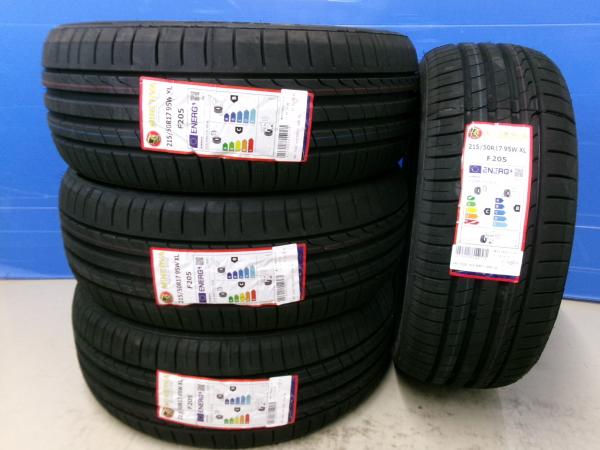 【20日限定!抽選で最大100％Pバック!】新品 夏タイヤ ミネルバ F205 215/50R17 95W XL プリウスα リーフ ジェイド アテンザ レヴォーグ ZVW40W 41W VM4 VN5 AZE0 ZE1 岡崎