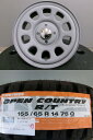 新品 タイヤ オープンカントリー R/T 155/65R14 デイトナ ホイール 14インチ 4H100 トーヨー ホワイトレター デリカミニ ekクロス タント ファンクロス