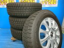 送料無料 バリ山 深溝 超低走行 極上 中古 ダンロップ ウィンターマックス WM02 195/65R15 91Q ホイール 4本 ステップワゴン セレナ