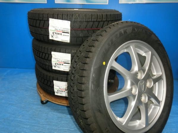 送料無料 新品未使用 スタッドレス 倉庫管理品 ブリヂストン ブリザック VRX3 155/65R14 75Q ホイール 4本 ウェイク タント ムーヴ ミラ ソニカ ミラジーノ 軽自