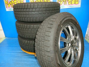 送料無料 中古 スタッドレス ダンロップ ウィンターマックス WM02 195/65R15 91Q ホイール 4本 セレナ ステップワゴン アクセラ クラウン アイシス アクセラ