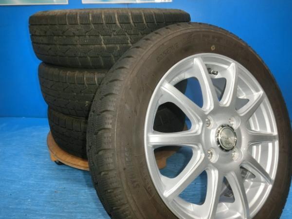 送料無料 中古 スタッドレス トーヨー ガリット GIZ 155/65R14 75Q ホイール 4本 ウェイク ワゴンR タント スペーシア N-BOX N-ONE N-WGN ステラ AZワゴン モコ