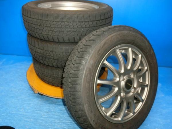 送料無料 中古 スタッドレス トーヨータイヤ オブサーブ GIZ2 155/65R13 73Q ホイール 4本 アルト ラパン ワゴンR ルークス ゼスト ライフ AZワゴン キャロル