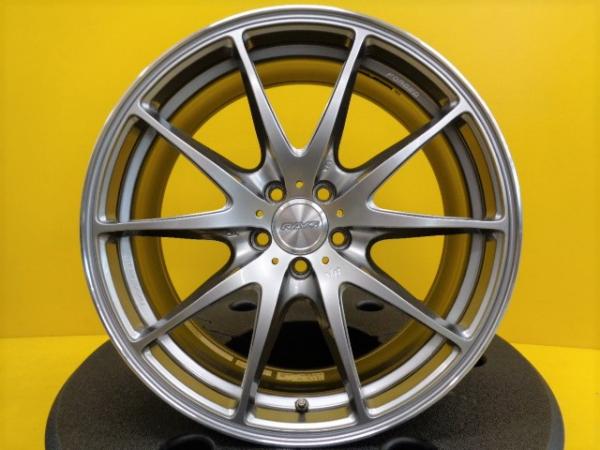 中古 ホイール 4本セット RAYS VOLKRACING G25 18インチ 8.0J / 9.0J 45 5H-100 ハブ65mm 86 BRZ 鍛造 FORGED 軽量ホイール