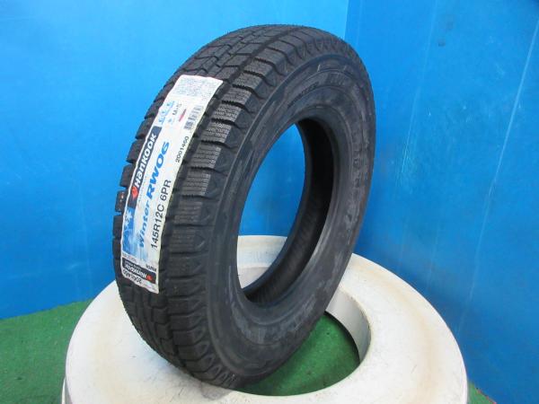 1本 新品 未使用 2019年製 スタッドレス タイヤ ハンコック Winter RW06 145/R12C 6PR 81/79L LT 軽トラ 軽バン 伏
