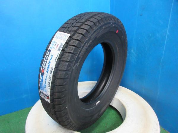 1本 新品 未使用 2019年製 スタッドレス タイヤ ハンコック Winter RW06 145/R12C 6PR 81/79L LT 軽トラ 軽バン 伏