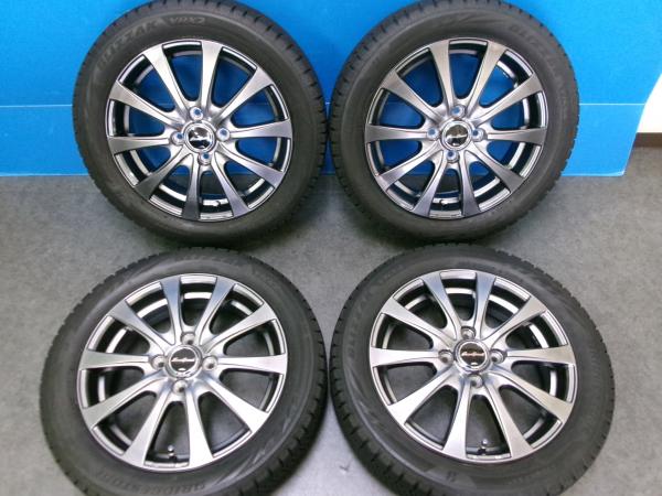 【25日限定!抽選で最大100％Pバック!】【軽カーに】深溝 BRIDGESTONE BLIZZAK VRX2【165/55R15 75Q】新品アルミホイール【15インチ 4.5..