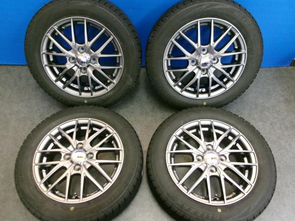 【軽カーに】BRIDGESTONE BLIZZAK VRX【155/65R14 75Q】VENES FS01【14インチ 4.5J+45】N-BOX ワゴンR タント ムーヴ デイズ アルト