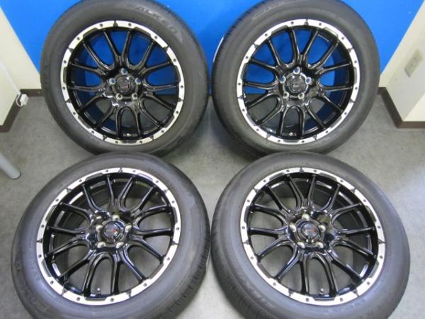 【イボ残り】2023年製 FALKEN ZIEX ZE001A【225/55R18 98V】VENES M7【18インチ 7.5J +40】デリカ D:5 アウ...