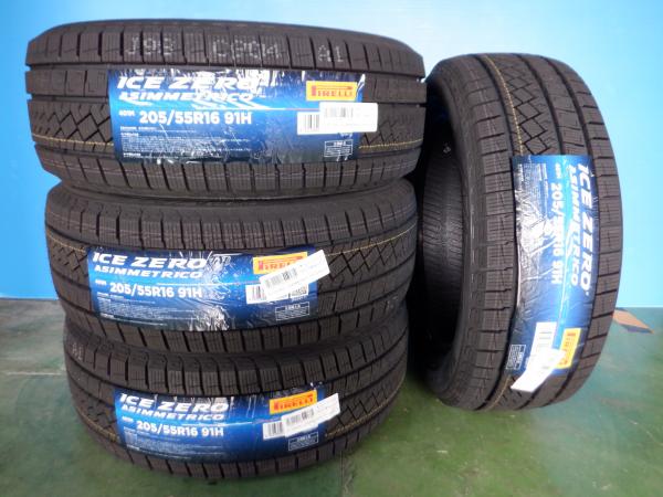 【20日限定!抽選で最大100％Pバック!】彦根 205/55R16 91H ピレリ アイスゼロ アシンメトリコ 新品 冬タイヤ 4本 IS オーリス インプレッサ カローラスポーツ AVE30 AVE35 GSE20 GSE25 GSE30 GSE35 NZE151H NZE154H NZE181H NZE184H ZRE152H ZRE154H ZRE186H ZWE186H