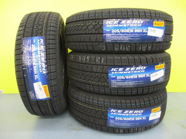 【18日限定!抽選で最大100％Pバック!】T-Cross 冬タイヤ 新品 4本 ピレリ ICEZERO ASIMMETRICO 205/60R16 96H XL 新型 ステップワゴン ノア ヴォクシー プリウスα ジューク アクセラ Mazda3 エクシーガ アイスゼロアシンメトリコ スタッドレス 足利