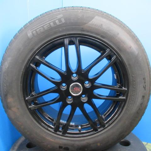 【10日限定!抽選で最大100%Pバック!】中古 ピレリ P7 EVO PERFORMANCE 225/65R17 102H 2020年製 中古 クリエイティブ ディレクション 17インチ アルミホイール 4本セット！